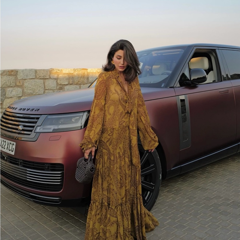 Zara Mustard Paisley Maxi Dress